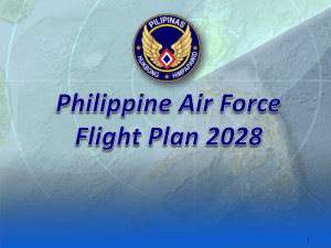PAF Flight Plan Presentation