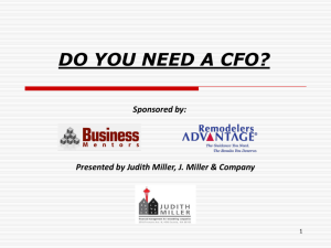 Do You Need A CFO?
