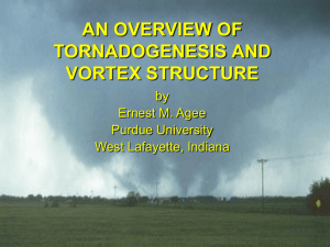 "An Overview of Tornadogenesis and Vortex Structure." Department