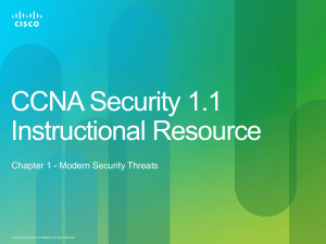 CCNA Security 1.1 Instructional Resource
