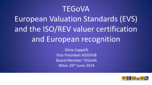 recognised european valuers
