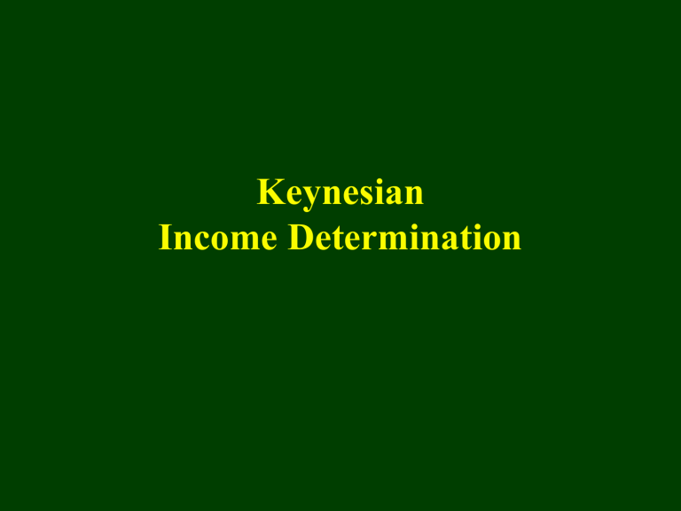 National Income Determination