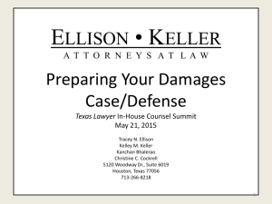 Preparing Your Damages Case/Defense