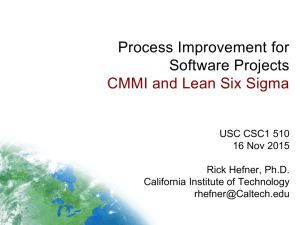 Process Improvement for Software Projects