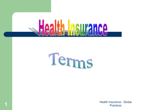 Health Insurance Terminology : The Differentials