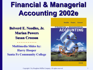Chapter 21 Operating Costs and Activity-Based Costing