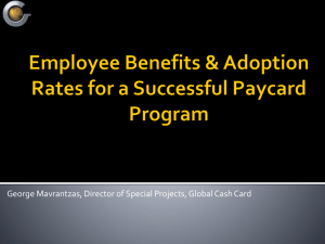 Employee Benefits & Adoption Rates for a Successful Paycard