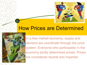 How Prices Are Determined Powerpoint
