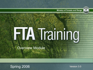 FTA_ESF-Overview-PPT-v3.0 - Ministry of Forests, Lands and