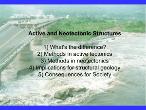 Neotectonic and active structure