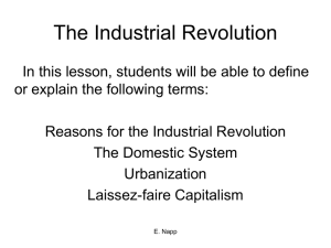 The Industrial Revolution - White Plains Public Schools
