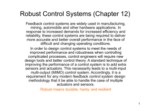 Robust Control Systems