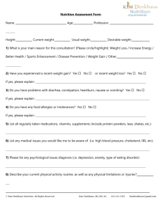 New Client Assessment Form