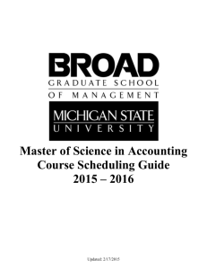 Course Scheduling Guide