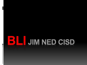 JNCISD BLI - Jim Ned Consolidated Independent School District