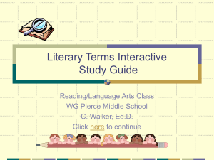 Literary Terms Interactive Study Guide