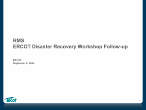08. ERCOT Disaster Recovery Workshop Follow-up