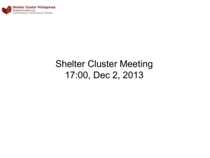 131202 shelter cluster meeting