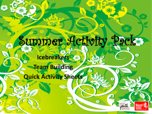 Summer Activity Pack 1