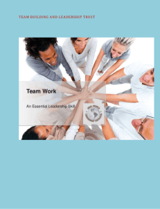 Team Building and Leadership Trust