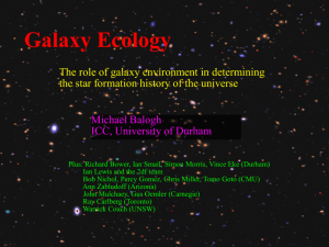Galaxy Ecology - University of Waterloo