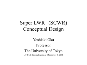 Progress of Super LWR(SCWR) study