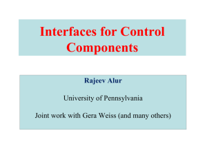 Interfaces for Control Components