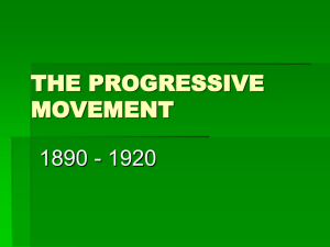 the progressive movement - Methacton School District
