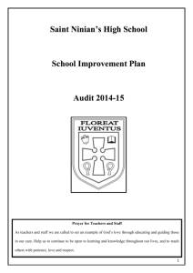 Audit of School Plan 2014-2015 - Glow Blogs