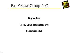 IFRS 2005 Restatement