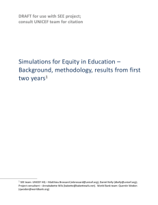 (SEE): Model background, methodology, results from first two years