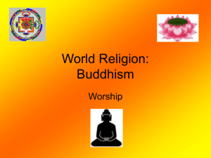 Buddhist Worship - Meldrum Academy