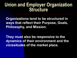 Union and Employer Organization Structure