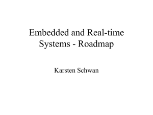 Embedded and Real-time Systems - Roadmap