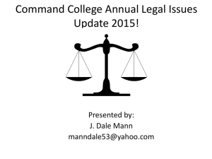 Legal Issues Update - Continued