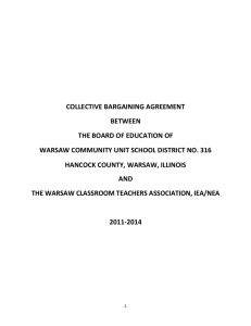 collective bargaining agreement between the