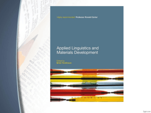 The Application of Discourse Analysis to Materials Design for