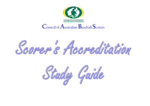 2014 Scorer's Accreditation Study Guide