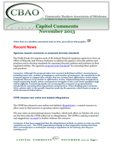 Capitol Comments March 2010 - Community Bankers Association of