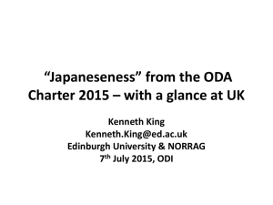 Lenses on *Japaneseness - Overseas Development Institute