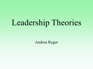 Leadership Theories - My Leadership Portal