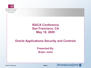 ISACA PowerPoint Presentation