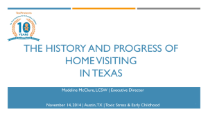 The History and Progress of Home Visiting