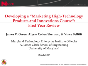 Developing a “Marketing High-Technology Products