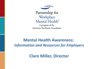 Mental Health Awareness - Information & Resources for Employers