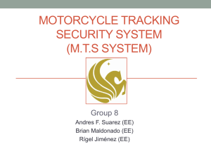 Motorcycle tracking security system (M.T.S system)