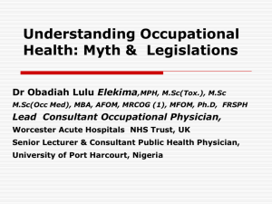 Who is an Occupational Health Physician
