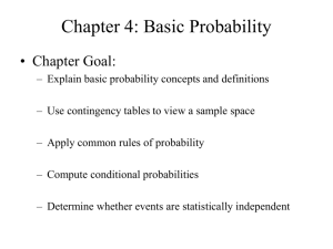 Chapter 4: Basic Probability