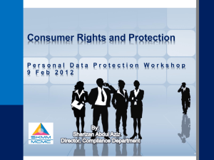 PDP Consumer Rights & Protection by PN Sharizan SKMM