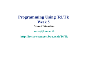 Writing Tcl-Based Applications In C